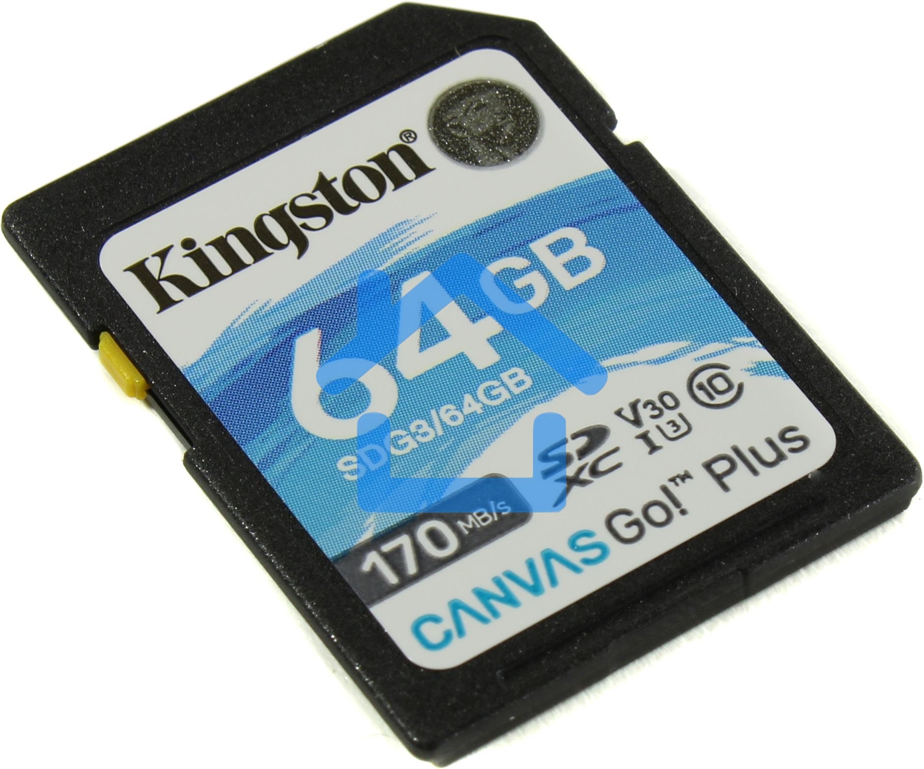 Флеш карта Kingston 64GB SDXC Canvas Go Plus 170R C10 UHS-I U3 V30 EAN: 740617301397