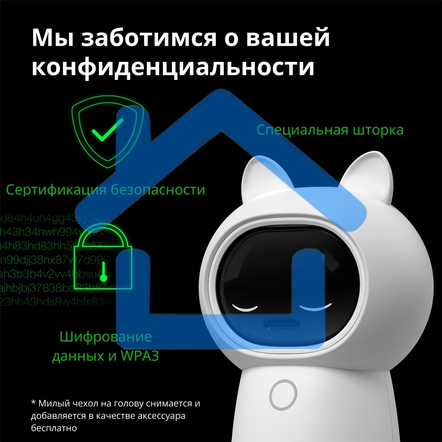 Камера AQARA Camera Hub G3/Камера+ управления/Управление жестами/Камера 360/2K 2304х1296p/Протокол связи:Zigbee/WiFi/Питание:USB-C/ белый CH-H03