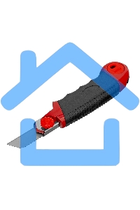 Нож Matrix, 18 мм, выдвижное лезвие, метал. направляющая, обрезиненная ручка, 5 лезвий