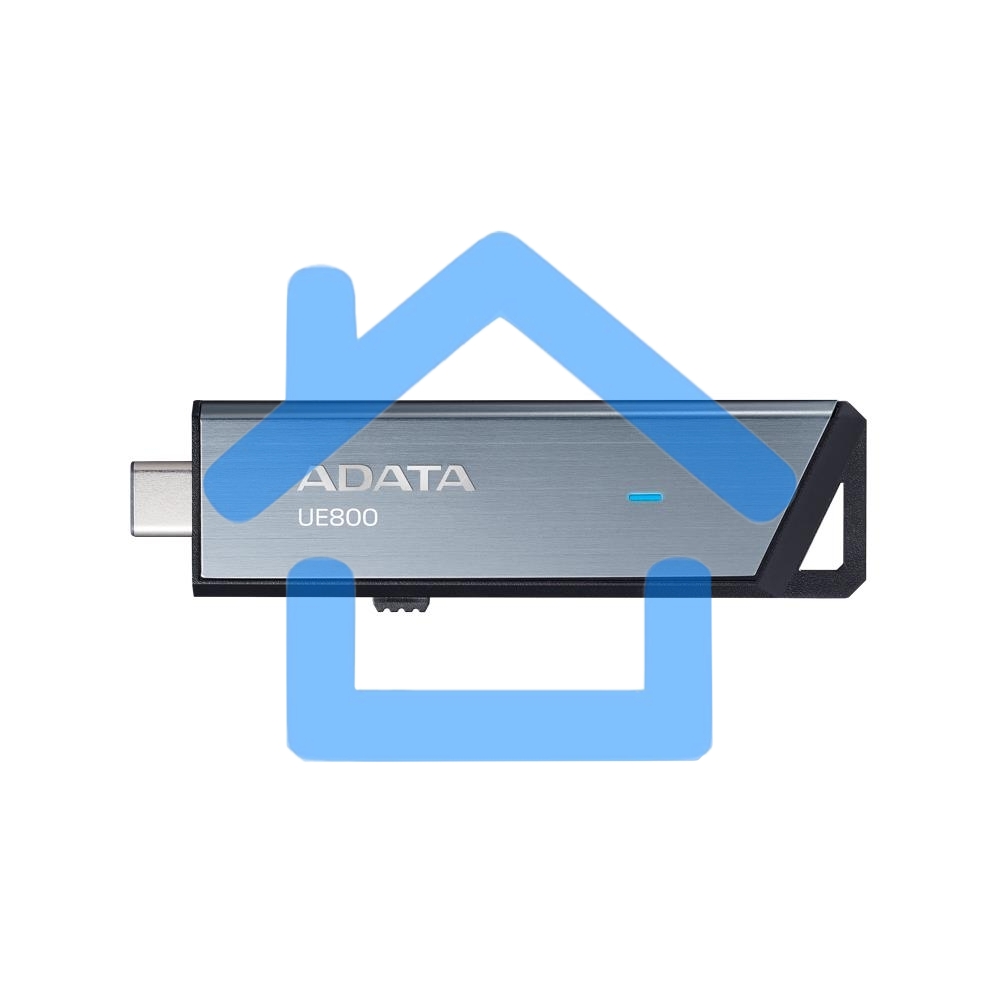 Флешка USB ADATA Elite UE800 (AELI-UE800-1T-CSG), 1Tb, Type-C USB 3.2, R/W 1000/1000, серебристый