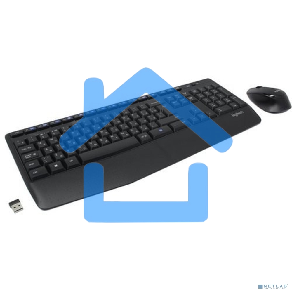 Клавиатура + мышь Logitech MK345 клав:черный мышь:черный USB 2.0 беспроводная Multimedia