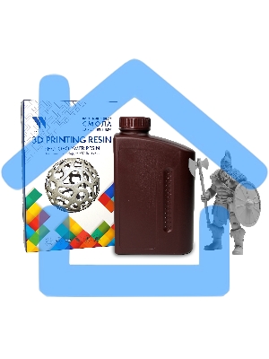 Фотополимерная смола NVPRINT ABS Like Resin Grey для 3D печати 1 кг (бут)