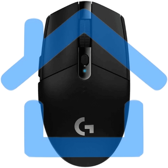 Мышь беспроводная Logitech G304 Lightspeed черный, 12000 dpi, радиоканал, USB, кнопки - 6