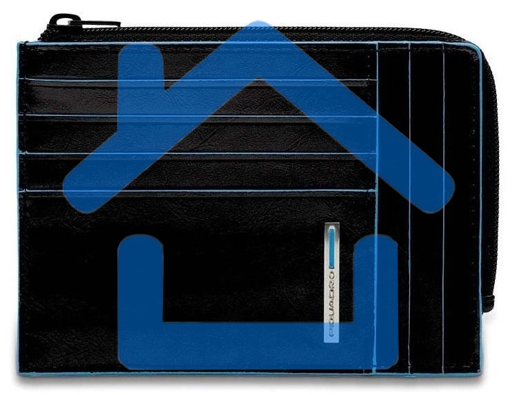Чехол для кредитных карт Piquadro Blue Square PU1243B2R/N черный натур.кожа
