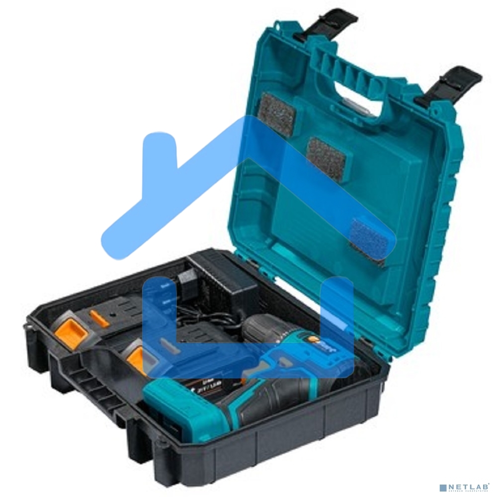 Дрель-шуруповерт Bort BAB-21-BLK, Аккумуляторная, 21В, 2 АКБ