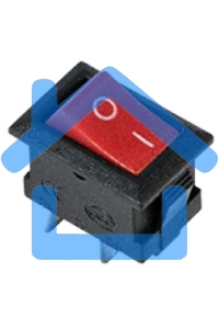 Выключатель клавишный 250V 3А (2с) ON-OFF красный Micro Rexant