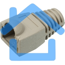 Защитные колпачки для кабеля 6,0мм cat.5, на соединение коннектора с кабелем, серый, 100 шт. в пчк