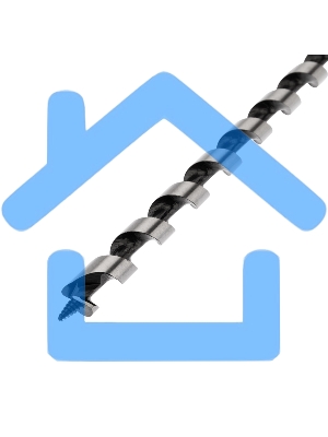 Сверло винтовое по дереву 14х460 мм (шестигранный хвостовик) Kranz