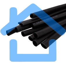 Трубка термоусаживаемая двухстенная клеевая 9.5/4.75мм (уп.10шт) по 1м черный Rexant 26-2104