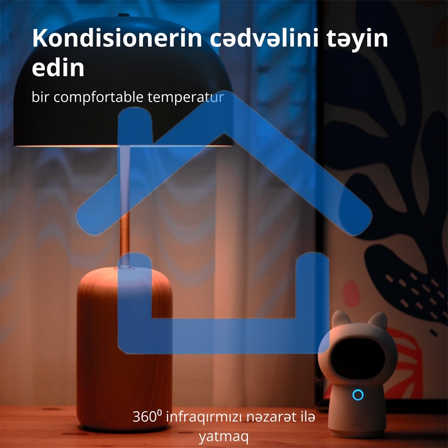 Камера AQARA Camera Hub G3/Камера+ управления/Управление жестами/Камера 360/2K 2304х1296p/Протокол связи:Zigbee/WiFi/Питание:USB-C/ белый CH-H03