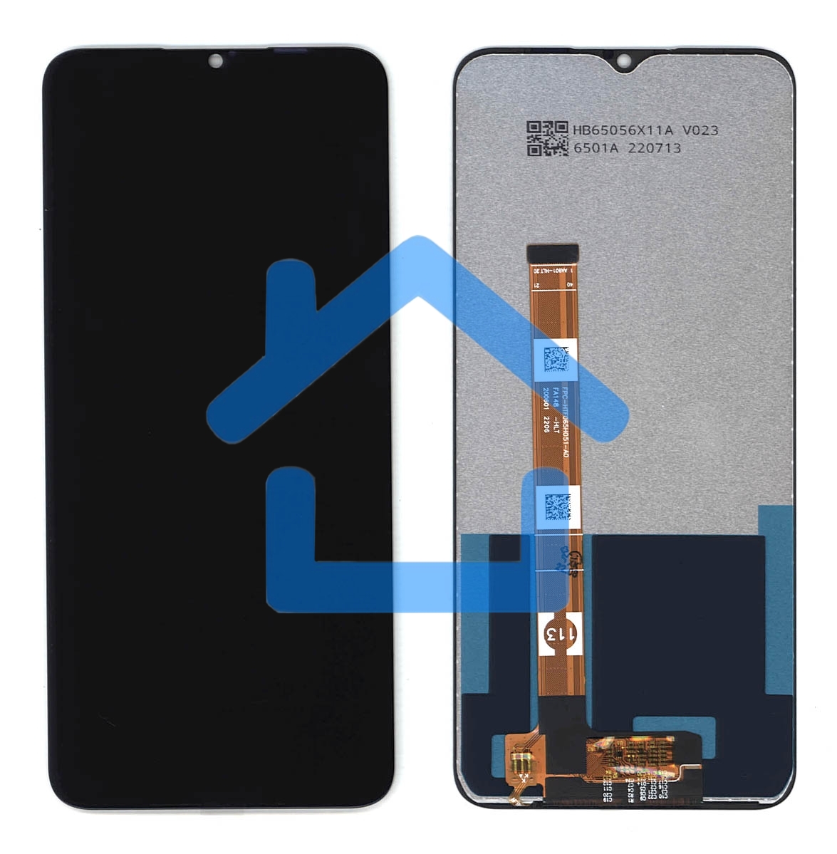 Дисплей для Realme C25 черный