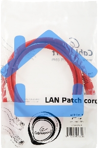 Патч-корд UTP Cablexpert кат.6, 1м, литой, многожильный, красный