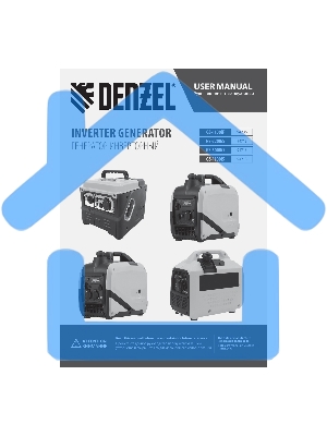 Генератор инверторный GS-3000iS, 3,0 кВт, 230 В, закрытый корпус, ручной старт DENZEL