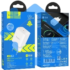 Сетевое зарядное устройство Hoco N27 White 20W 3A+2.22A+1.67A (PD+QC+AFC) USB-C универсальное белый
