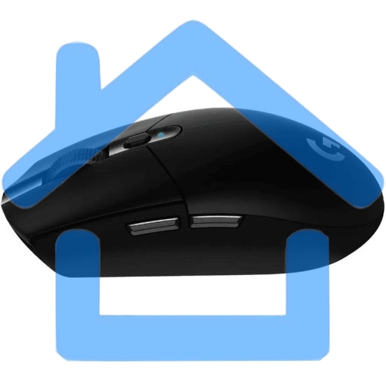 Мышь беспроводная Logitech G304 Lightspeed черный, 12000 dpi, радиоканал, USB, кнопки - 6