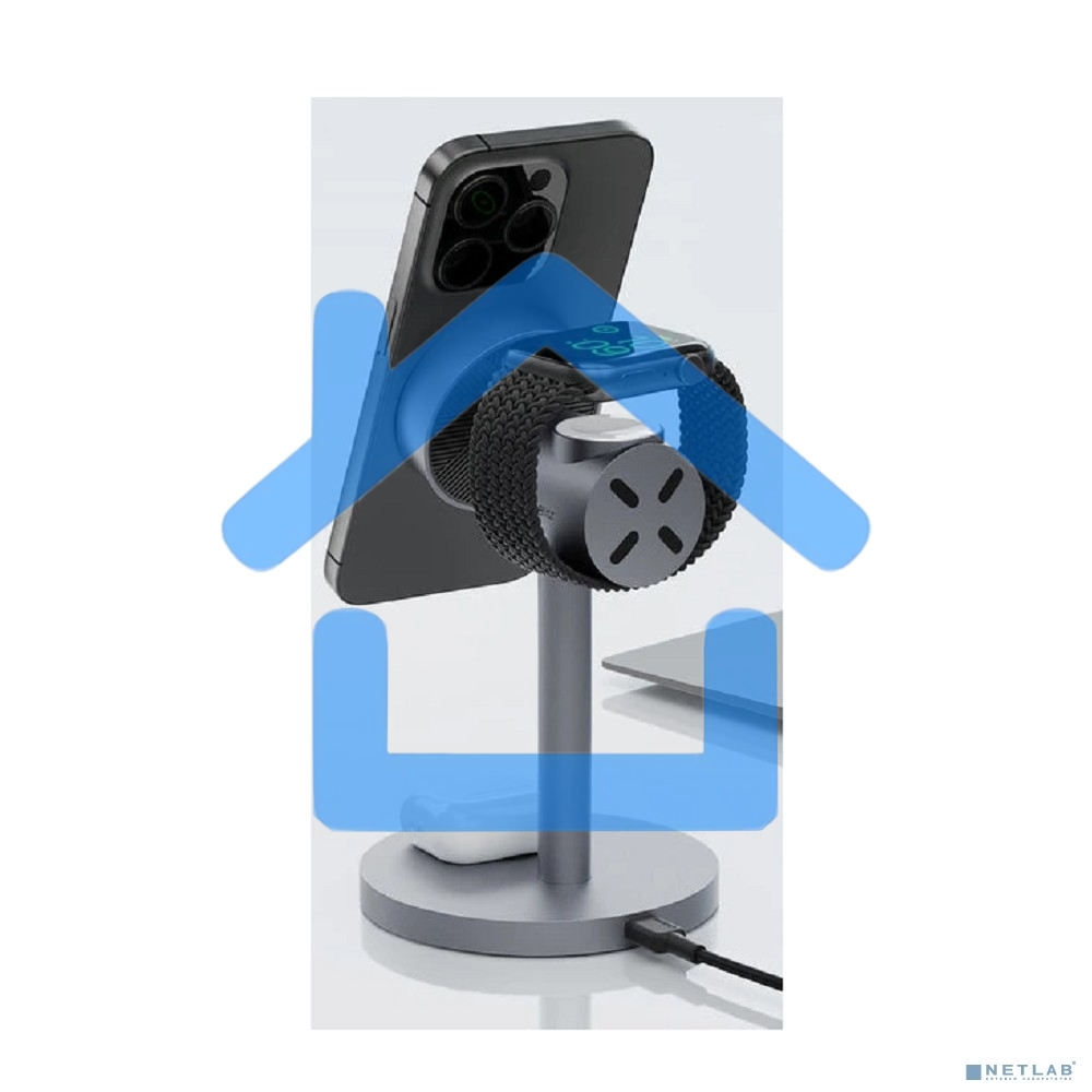 Беспроводное зарядное устройство Aukey LC-MC311 3in1 Qi2