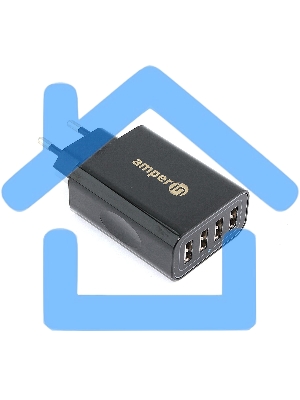 Блок питания (сетевой адаптер) Amperin 4-port USB*5V 2.4A (YDS-TC028-4-0-0)