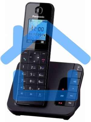 Телефон беспроводной (DECT) Panasonic KX-TGH220RUB черный АОН, Caller ID, 
