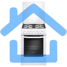 Плита комбинированная Gefest ПГЭ 6102-02 белый, конфорок 4 газовых, духовка 55 л, 60 см x 85 см x 60 см