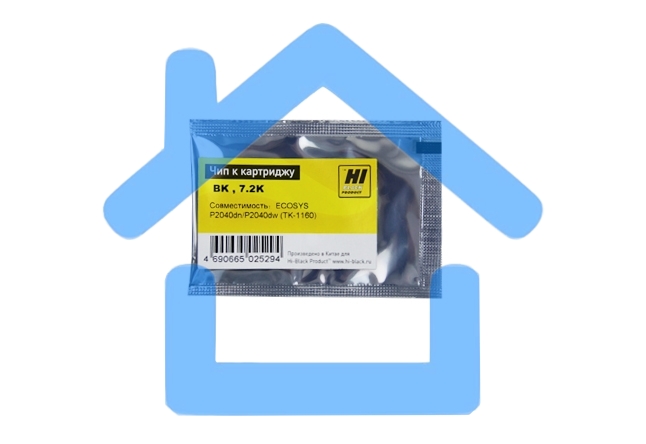 Чип Hi-Black к картриджу Kyocera ECOSYS P2040dn/P2040dw (TK-1160), Bk, 7,2K
