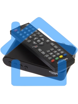 Ресивер DVB-T2 Hyundai H-DVB200 черный