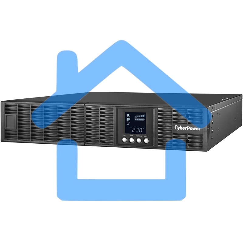 Источник бесперебойного питания Online CyberPower OLS1000ERT2U 1000VA/900W USB/RS-232/EPO/SNMPslot/RJ11/45/ВБМ (6 IEC С13)