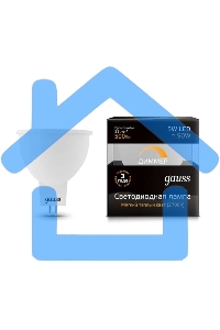 Лампа светодиодная Gauss LED MR16 GU5.3-dim 5W 2700K диммируемая