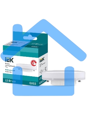 Лампа cветодиодная Iek LLE-T80-12-230-40-GX53 ECO T75 таблетка 12Вт 230В 4000К GX53 IEK