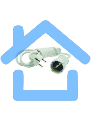 Удлинитель MAKEL 10005 1 гн 3 м с\з бел.