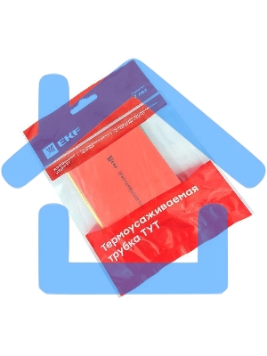 Набор трубок термоусадочных тонкостен. 50/25 (7 цветов по 3шт 100мм) EKF tut-n-50