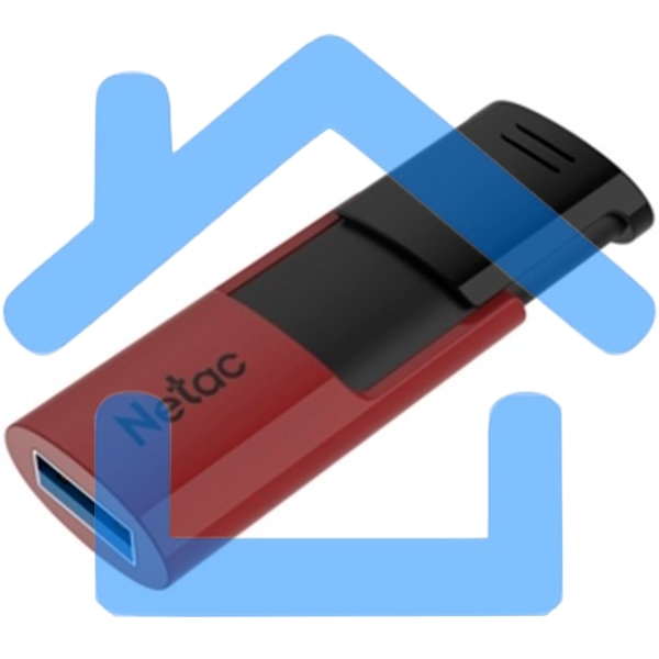 Флешка USB R/W Drive Netac U182 Red USB3.0 64Gb, retail version