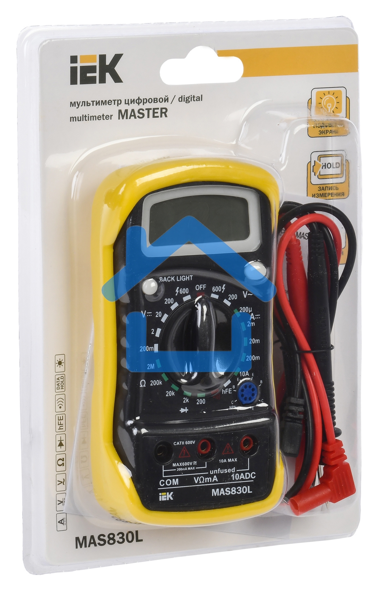 Мультиметр цифровой Master MAS830L ИЭК TMD-3L-830