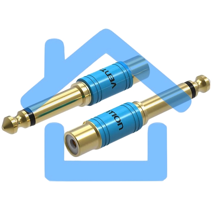 Переходник Vention jack 6.35 mm M/RCA F