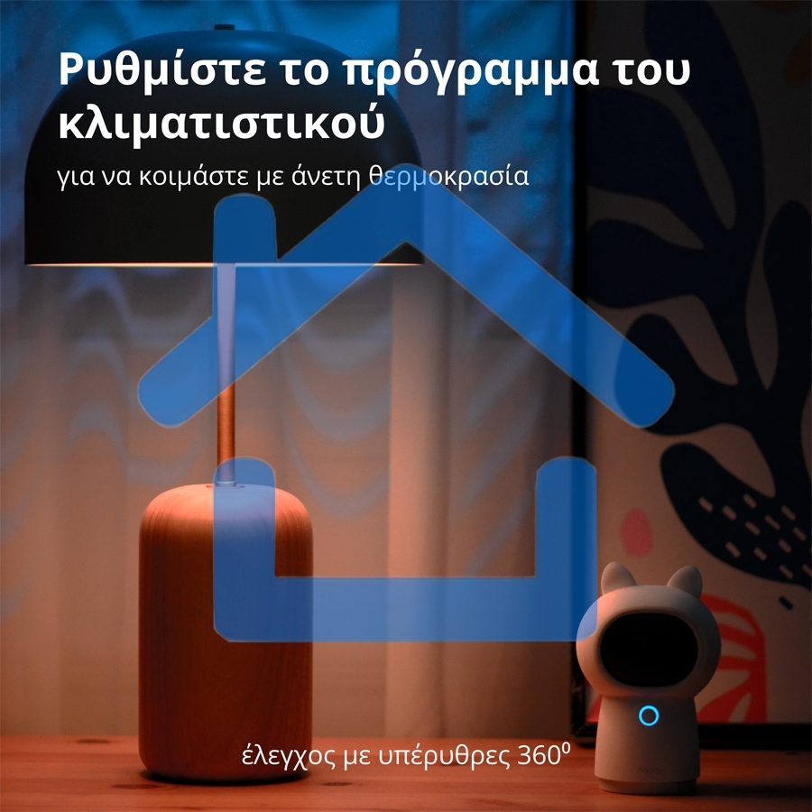 Камера AQARA Camera Hub G3/Камера+ управления/Управление жестами/Камера 360/2K 2304х1296p/Протокол связи:Zigbee/WiFi/Питание:USB-C/ белый CH-H03