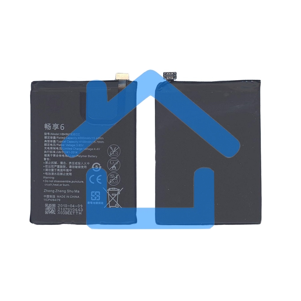 Аккумуляторная батарея для Huawei Enjoy 6 4100mAh / 15.66Wh 3,82V HB496183ECC