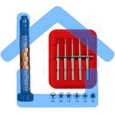 Отвертка с набором бит Kaisi 8926 3D 6 в 1 Golden