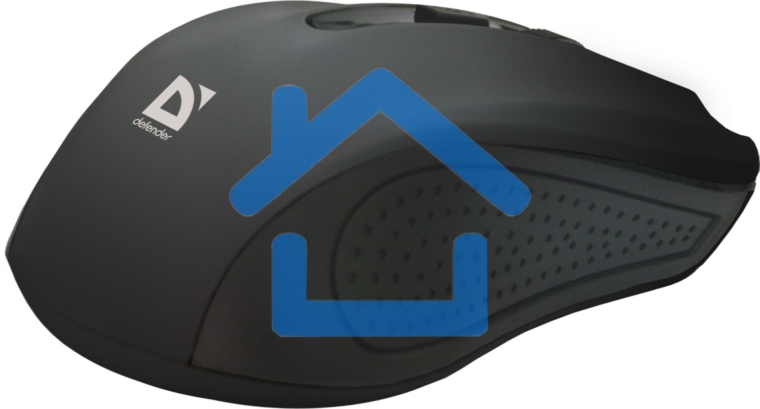 Мышь беспроводная Defender Accura MM-935 черный, 1600 dpi, радиоканал, USB, кнопки - 4