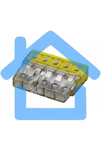 Клемма 5х(0.5-2.5мм) 5-х проводн. для распред. короб. (с контактн. пастой 