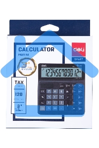 Калькулятор бухгалтерский Deli EM01120 черный 12-разр.