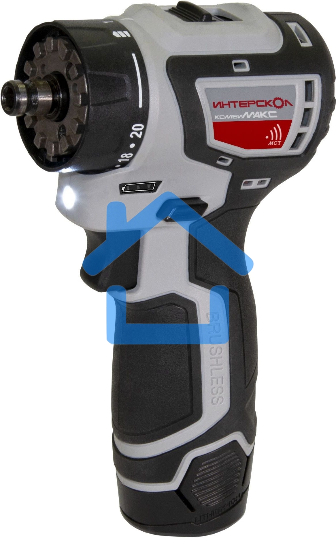 Дрель-шуруповерт ИНТЕРСКОЛ ДА-10/12В 36, Аккумуляторная, 12В, 2 АКБ