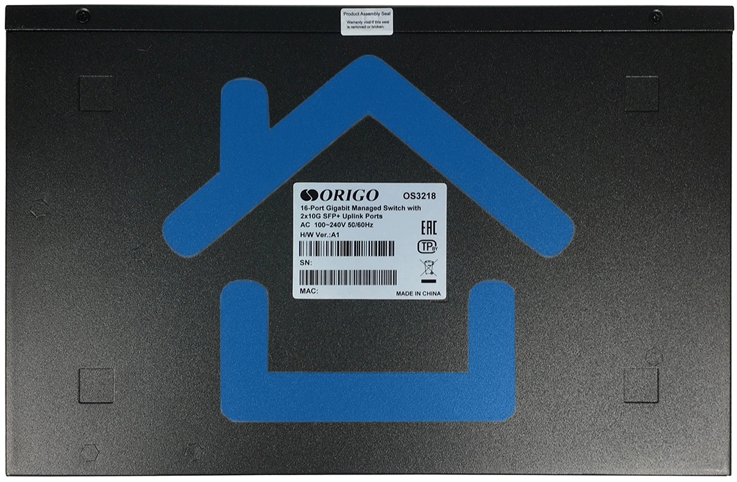 Управляемый коммутатор ORIGO OS3218/A1A, L3, 16x1000Base-T, 2x10Gbase-X SFP+, консольный порт RJ-45, комплект для установки в 19