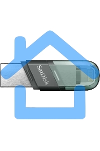 Флешка USB Sandisk 256 Gb iXpand Flip SDIX90N-256G-GN6NE USB3.1 зеленый/серебристый