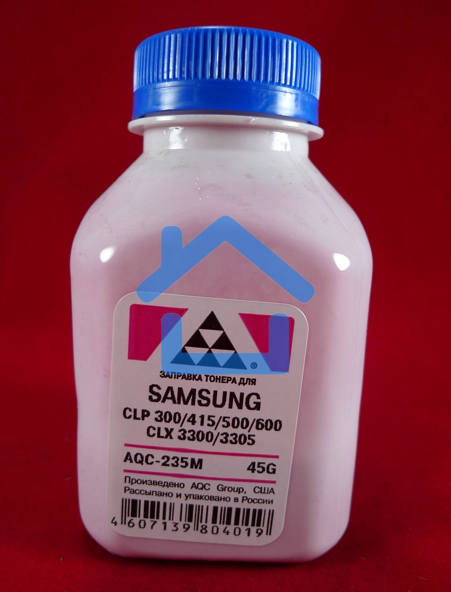 Тонер SAMSUNG CLP 300/315/320/325/360/415/500/510/600/610/660/CLX3300/3305 Magenta, (фл.45г.) AQC фас. Россия