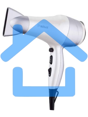 Фен Kelli KL-1110, 2400 Вт, 3 режима нагрева, 2 режима мощности потока воздуха (в уп. 12 шт)