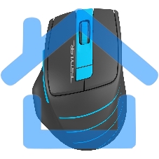 Мышь беспроводная A4Tech Fstyler FG30S серый/синий, 2000 dpi, радиоканал, USB, кнопки - 5