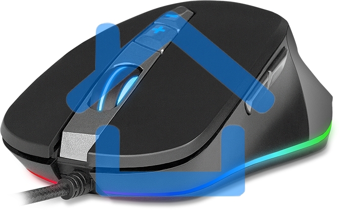 Мышь проводная SVEN RX-G970 черный, 4000 dpi, USB, кнопки - 7