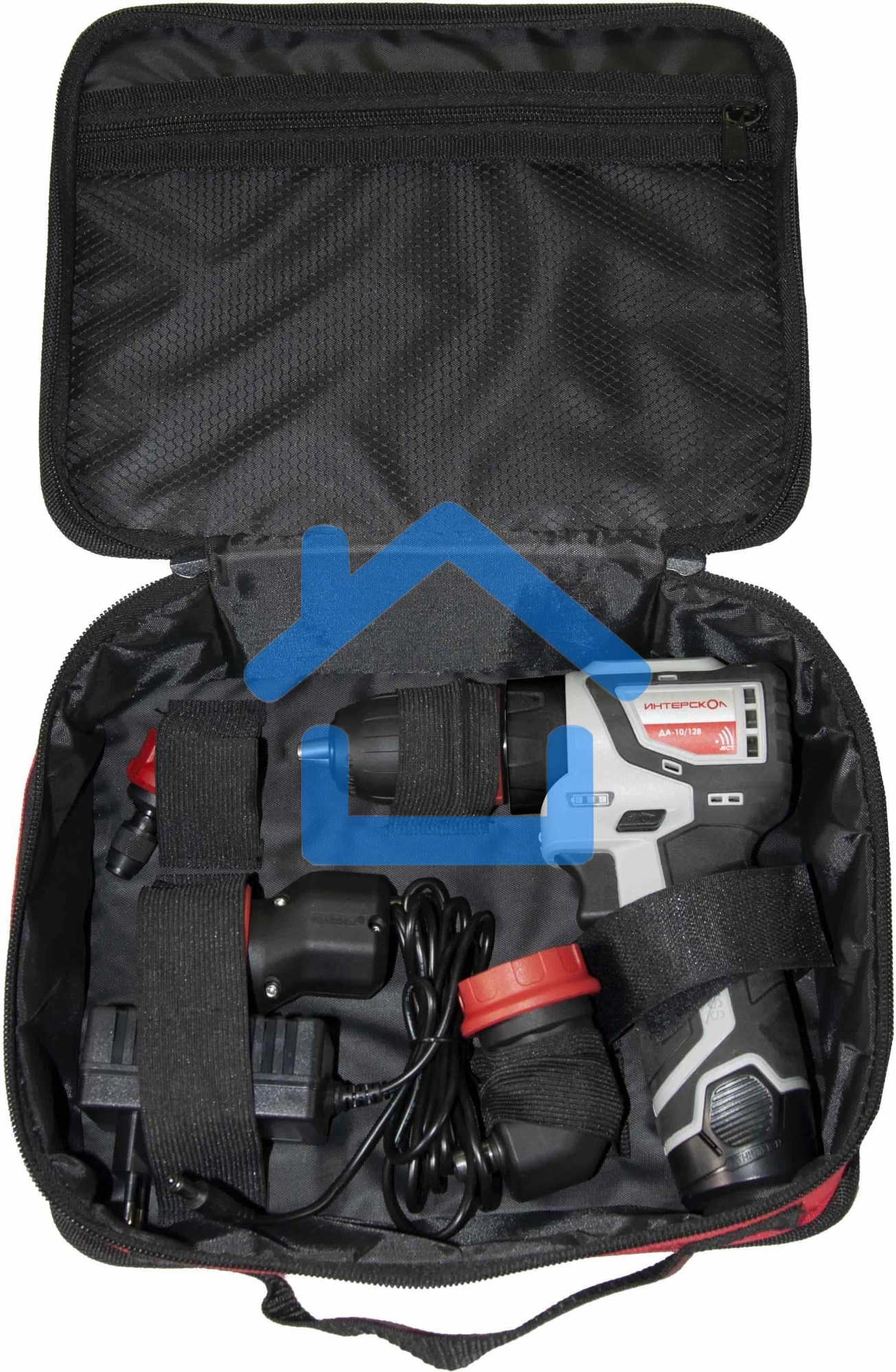Дрель-шуруповерт ИНТЕРСКОЛ ДА-10/12В 36, Аккумуляторная, 12В, 2 АКБ