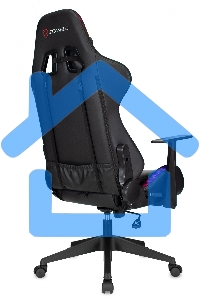 Кресло игровое Zombie GAME RGB черный эко.кожа/ткань крестов. пластик