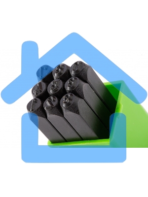 Клейма штамповочные СИБРТЕХ, ударные, цифровые, 5 мм 18844