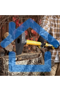 Колун-кувалда 3000 г, кованая, фибергласовая рукоятка c TPR покрытием, 880 мм Denzel